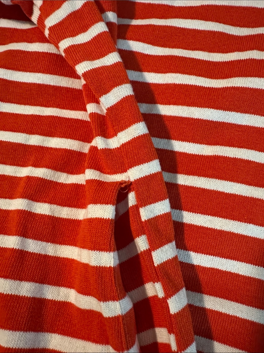 BUBU Red & White Striped Maxi Dress with Polo Collar - Picture 2 of 5